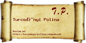 Turcsányi Polina névjegykártya